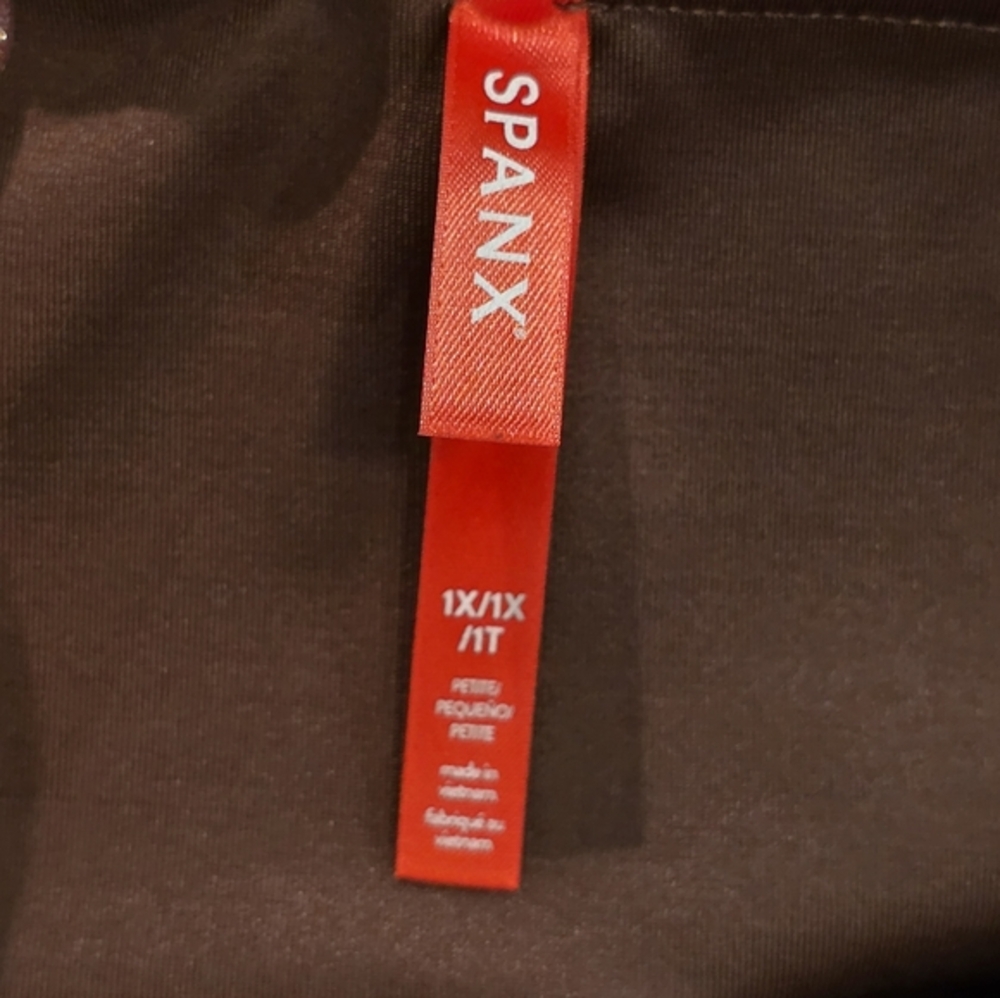 SPANX Vegan Patent Leather Leggings Pants in Ruby Burgundy Red Size 1X NEW‎ - Picture 13 of 14
